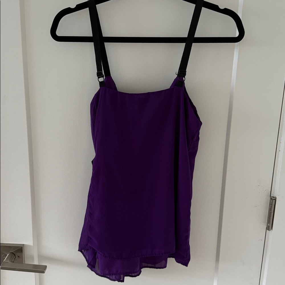 Jessica Simpson Purple Ruffle Top - Picture 4 of 6